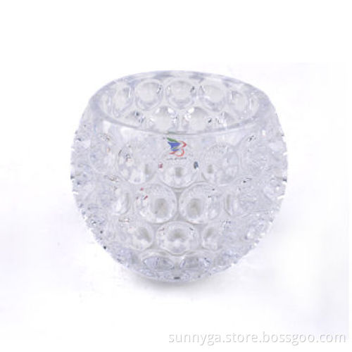 Glass candle container